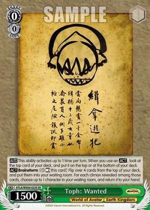 Toph: Wanted