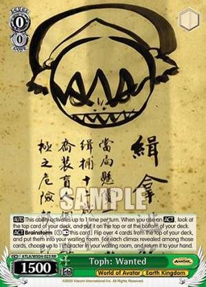 Toph: Wanted