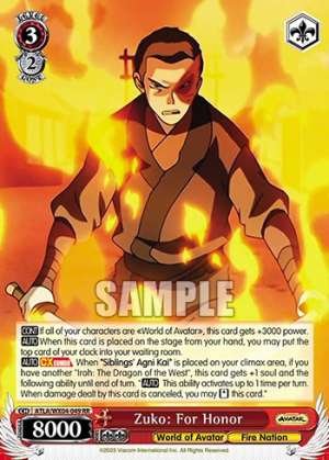 Zuko: For Honor