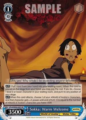 Sokka: Warm Welcome