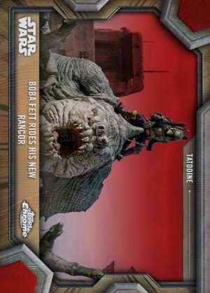 Boba Fett Rides His New Rancor - Tatooine