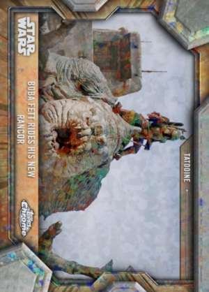 Boba Fett Rides His New Rancor - Tatooine