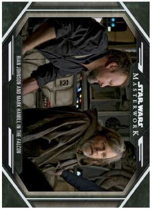 Rian Johnson and Mark Hamill in the Falcon