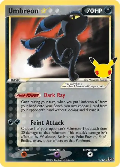 Umbreon Gold Star