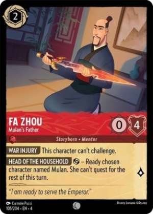 Fa Zhou – Mulan’s Father