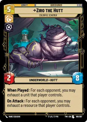 Ziro the Hutt, Colorful Schemer