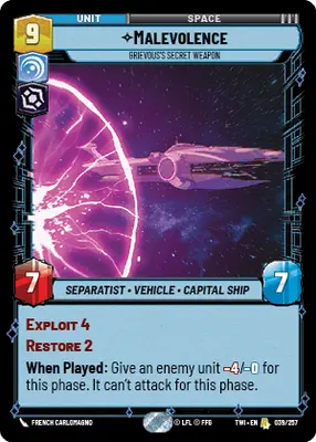 Malevolence Grievous's Secret Weapon