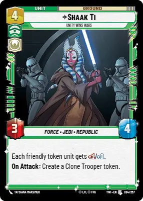 Shaak Ti Unity Wins Wars
