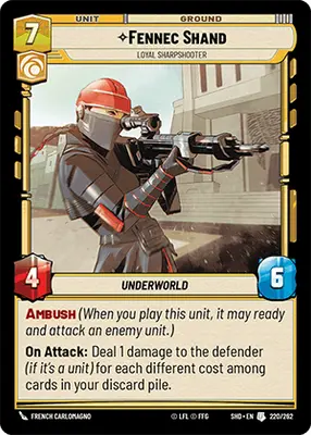 Fennec Shand, Loyal Sharpshooter
