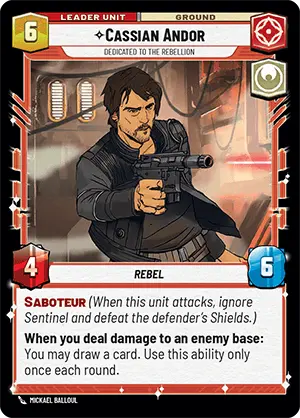 Cassian Andor Dedicated to the Rebellion