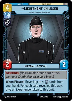 Lieutenant Childsen Death Star Prison Warden