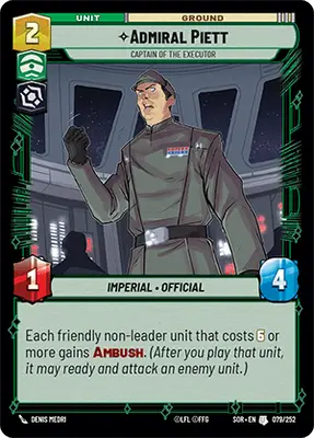 Admiral Piett Captain of the Executor