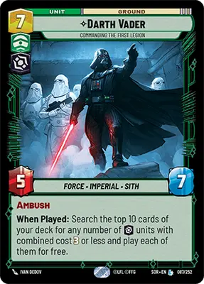 Darth Vader Commanding the First Legion
