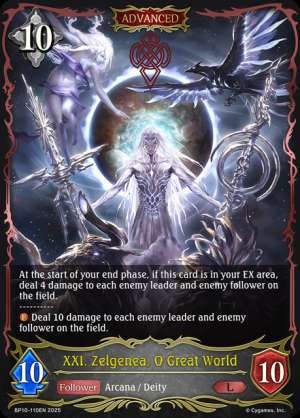 XXI. Zelgenea, O Great World