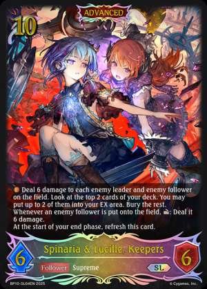 Spinaria & Lucille, Keepers
