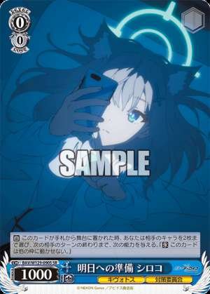 Preparing for Tomorrow Shiroko