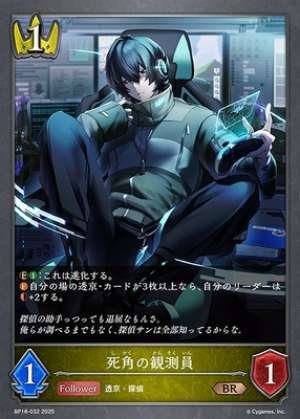 Observer in the Blind Spot (Before Evolution)