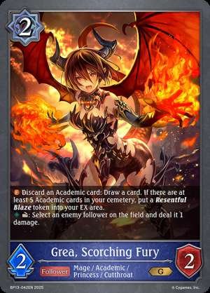 Grea, Scorching Fury