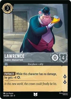 Lawrence – Jealous Manservant
