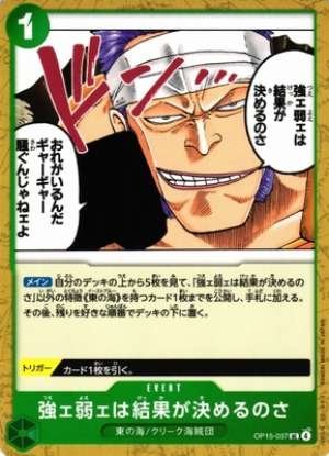 Strong and weak are determined by the results