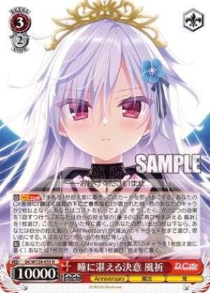 The determination reflected in her eyes. Kazuki