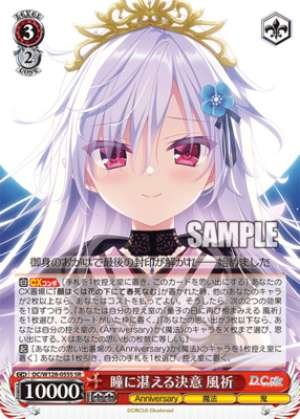 The determination reflected in her eyes. Kazuki