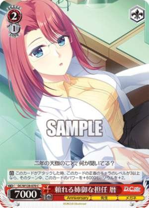 A reliable, big-sister-like homeroom teacher.