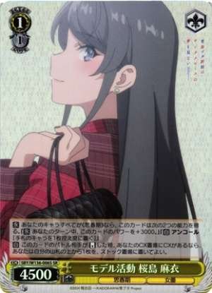 Model activity: Mai Sakurajima