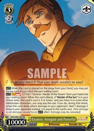 Escanor: Arrogant and Powerful