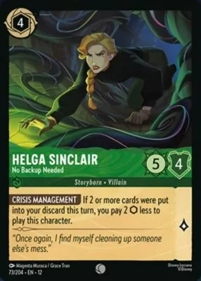Helga Sinclair – No Backup Needed