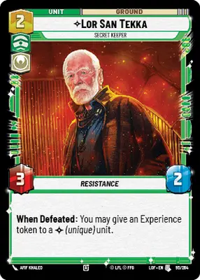 Lor San Tekka Secret Keeper