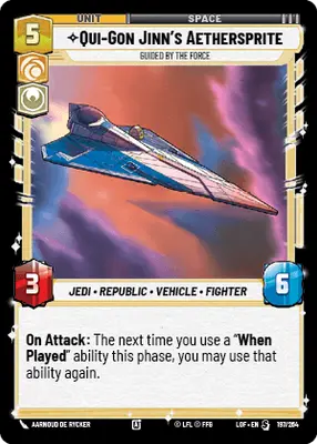 Qui-Gon Jinn's Aethersprite Guided by the Force