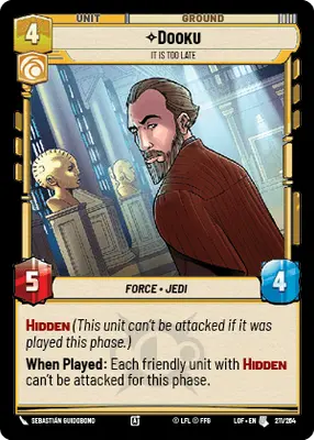 Dooku It Is Too Late