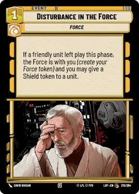 Disturbance in the Force