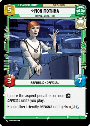 Mon Mothma Forming a Coalition