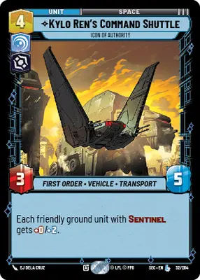 Kylo Ren's Command Shuttle Icon of Authority