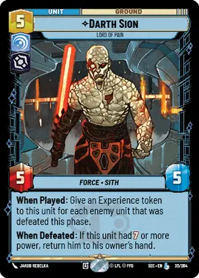 Darth Sion Lord of Pain