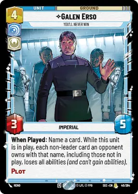 Galen Erso You'll Never Win