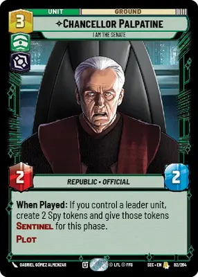 Chancellor Palpatine I Am the Senate