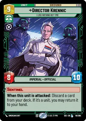 Director Krennic I Lose Nothing But Time