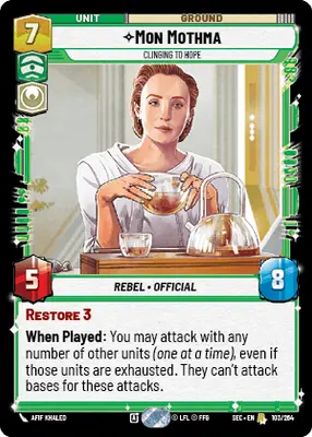Mon Mothma Clinging to Hope