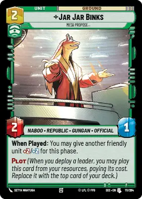 Jar Jar Binks Mesa Propose…