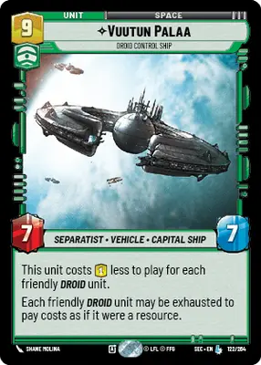 Vuutun Palaa Droid Control Ship
