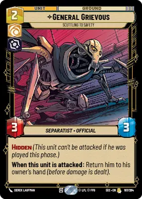 General Grievous Scuttling to Safety