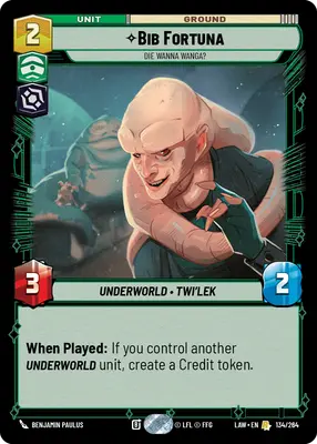 Bib Fortuna Die Wanna Wanga?