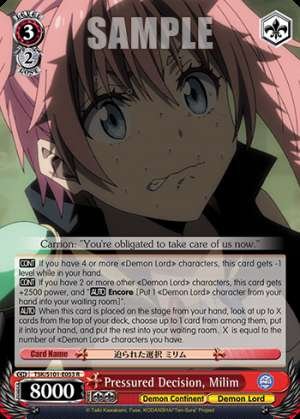Pressured Decision, Milim