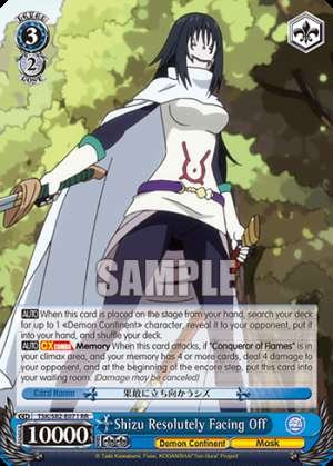 Shizu Resolutely Facing Off