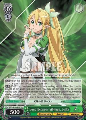 Bond Between Siblings, Leafa