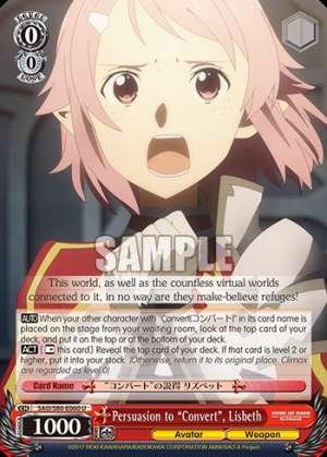Persuasion to "Convert", Lisbeth