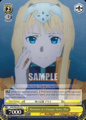 Memories of a Younger Sister, Alice